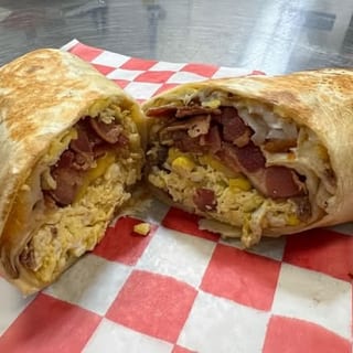 Big Sausage, Egg, and Potato Burrito
