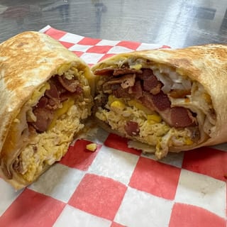 Big Bacon, Egg, and Potato Burrito