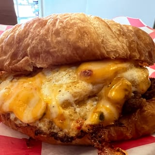 Sausage, Cheese, and Egg Croissant
